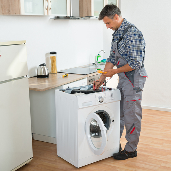 can you walk me through the steps of troubleshooting my washer issue in Kenton